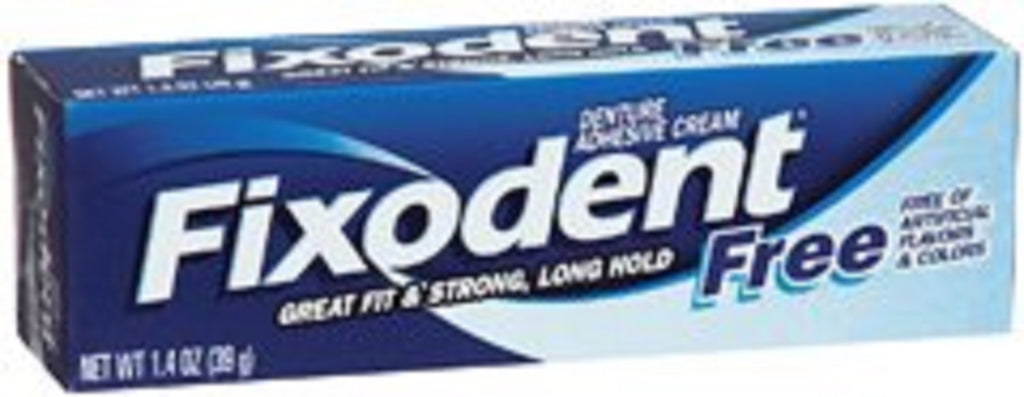 Fixodent Free Denture Adhesive Cream 1.40 oz (Pack of 10)