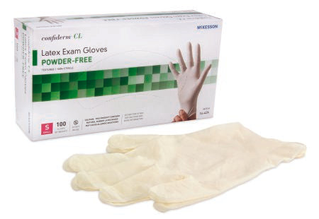 GLOVE EXAM LTX PF TEXT SM 100/BX 10BX/CS MCK BRAND