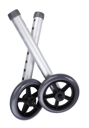 Drive Medical Universal 5" Walker Wheels, Gray