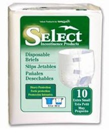 Select 3666-Case Extra Small Select Brief 100/Case