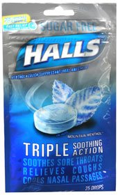 Halls Sf Mountain Menthol 25/Bg