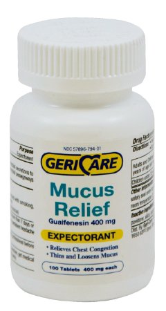 Gericare Expectorant Mucus Relief Guaifenesin 400mg 3 pack by Geri-Care