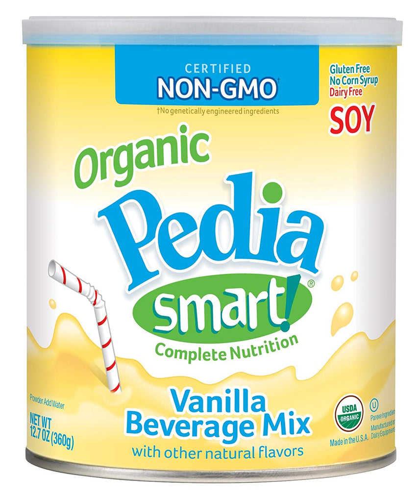 PediaSmart Organic Non-GMO Soy Vanilla Complete Nutrition Beverage Powder, 12.7 oz