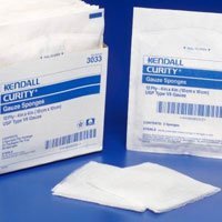 Covidien 1806 Sponge Curity 2/PK Gauze Sterile Cotton 2x2" 8ply 50 PK/CS