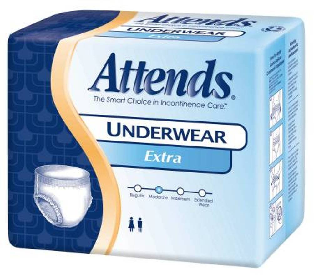 Attends Underwear Extra Absorbency, Attends Prtv Undwr Xtra Md, (1 PACK, 20 EACH)