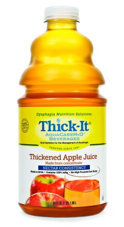 Thick It Aqua Care H20 Honey Apple Juice, 64 Fluid Ounce -- 4 per case.