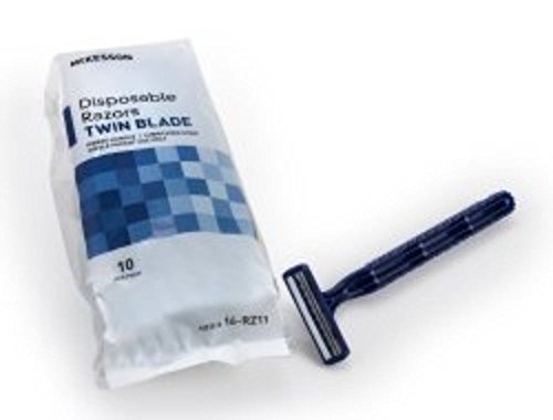 MCKESSON Fixed Head Razor Medi-Pak Performance Twin Blade Disposable NonSterile (#16-RZ11, Sold Per Case)