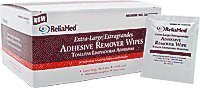 ReliaMed Extra-Large Adhesive Remover Wipe 4 x 4-3/4 [Box of 50]