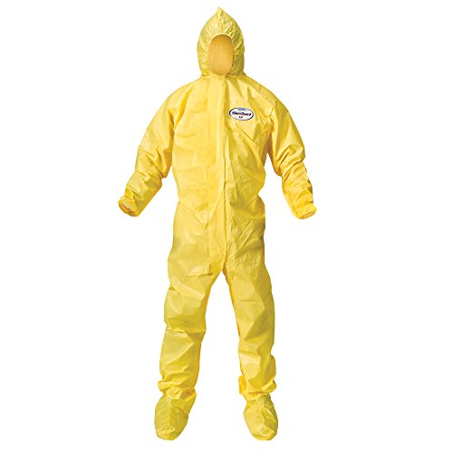 Kleenguard A70 Chemical Spray Protection Coveralls (00683) Suit, Hooded, Boot...