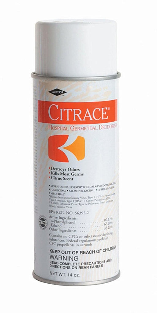 Citrace Aerosol Germicidal Disinfectant DEODORIZER, CITRACE, 14oz, 1 Each