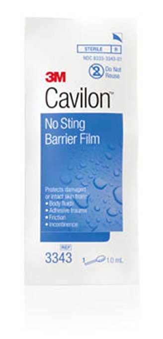 3M Cavilon No Sting Barrier Film 3343, 100 Applicators (Pack of 4)