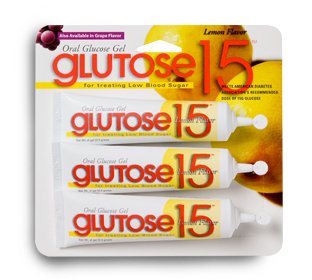 Glutose15 Oral Glucose Gel Lemon Flavor, 3 - 1.3 oz Tubes, Pack of 2