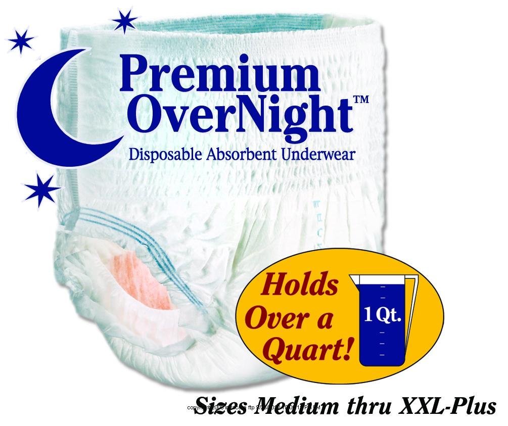 Tranquility Premium OverNight Disposable Absorbent Underwear MEDIUM