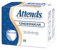 Attends® Regular Absorbency Protective Underwear, Medium (34" to 44", 120-175 lbs)- 80 ct.