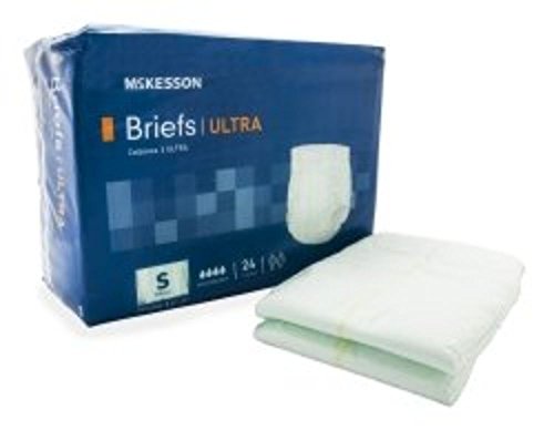 MCKESSON Incontinent Brief McKesson Tab Closure Small Disposable Heavy Absorbency (#BRULSM, Sold Per Bag)