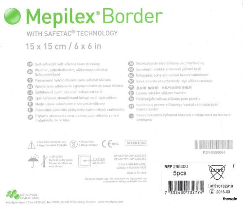 Mepilex Border Part No. 295400 MOLNLYCKE (FKA REGENT)