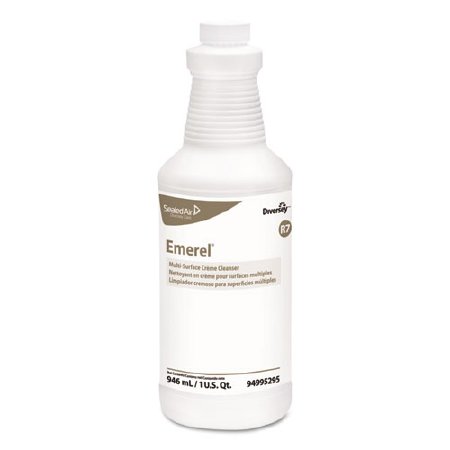 Diversey Emerel Multi-Surface Creme Cleanser, Fresh Scent, 1 qt. Bottle - Includes 12 per case.